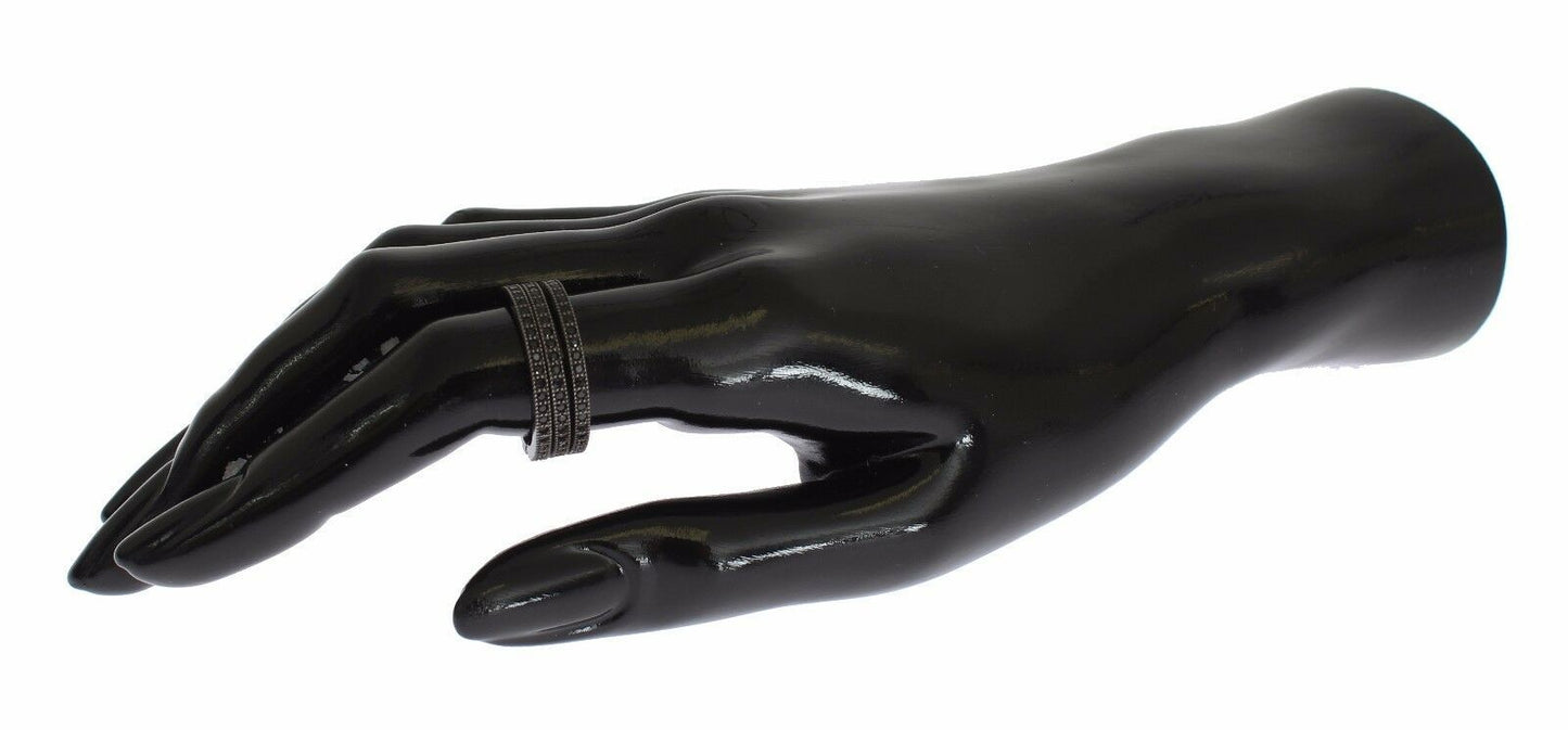 Nialaya Zwarte CZ 925 Sterling Zilver Dames