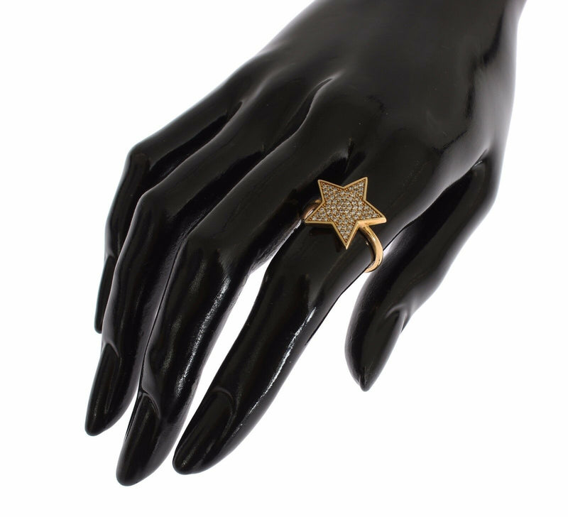 Bague transparente Nialaya Star en argent 925 pour femme