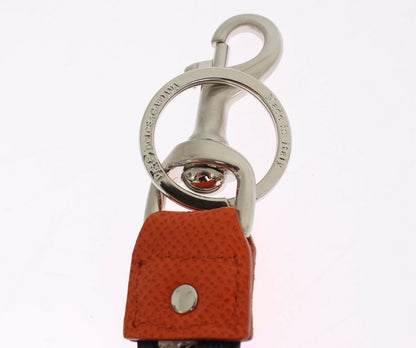 Dolce &amp; Gabbana Multicolor Raffia Leren Sluiting Zoeker Ketting Sleutelhanger