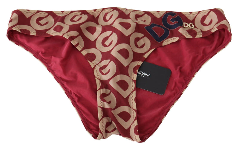 Maillot de Bain Bikini Dolce & Gabbana Multicolor DG Logo Print Bottom Beachwear