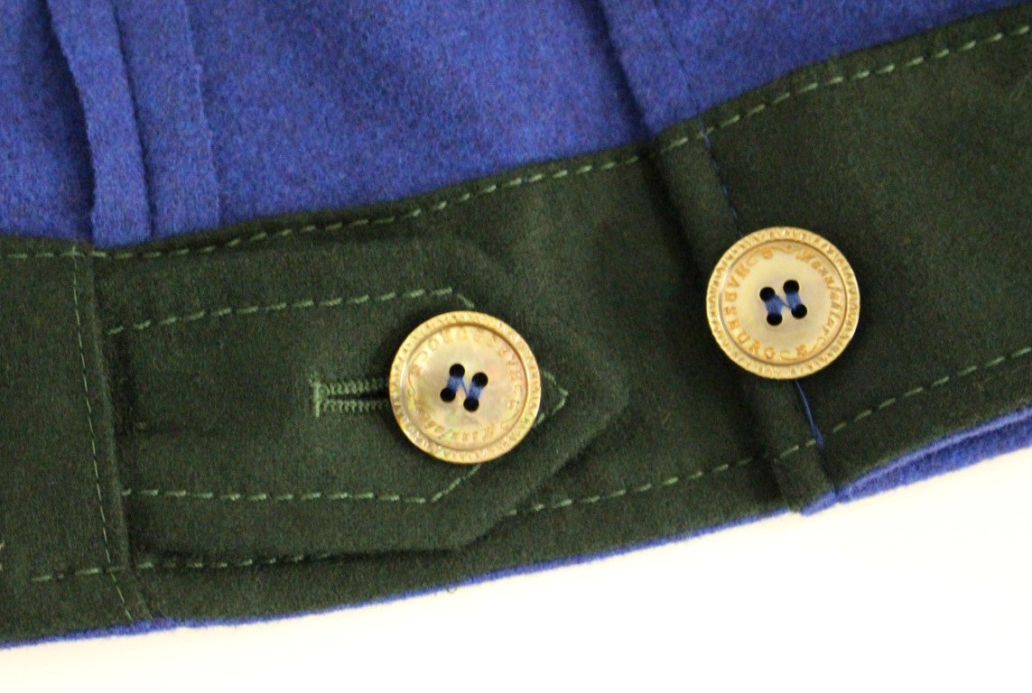 Manteau-veste en laine bleu-vert Andrea Incontri Habsburg