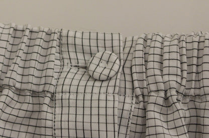 Jupe rayée et extensible en coton blanc Andrea Incontri