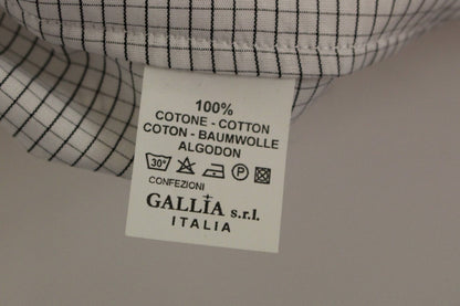 Jupe rayée et extensible en coton blanc Andrea Incontri