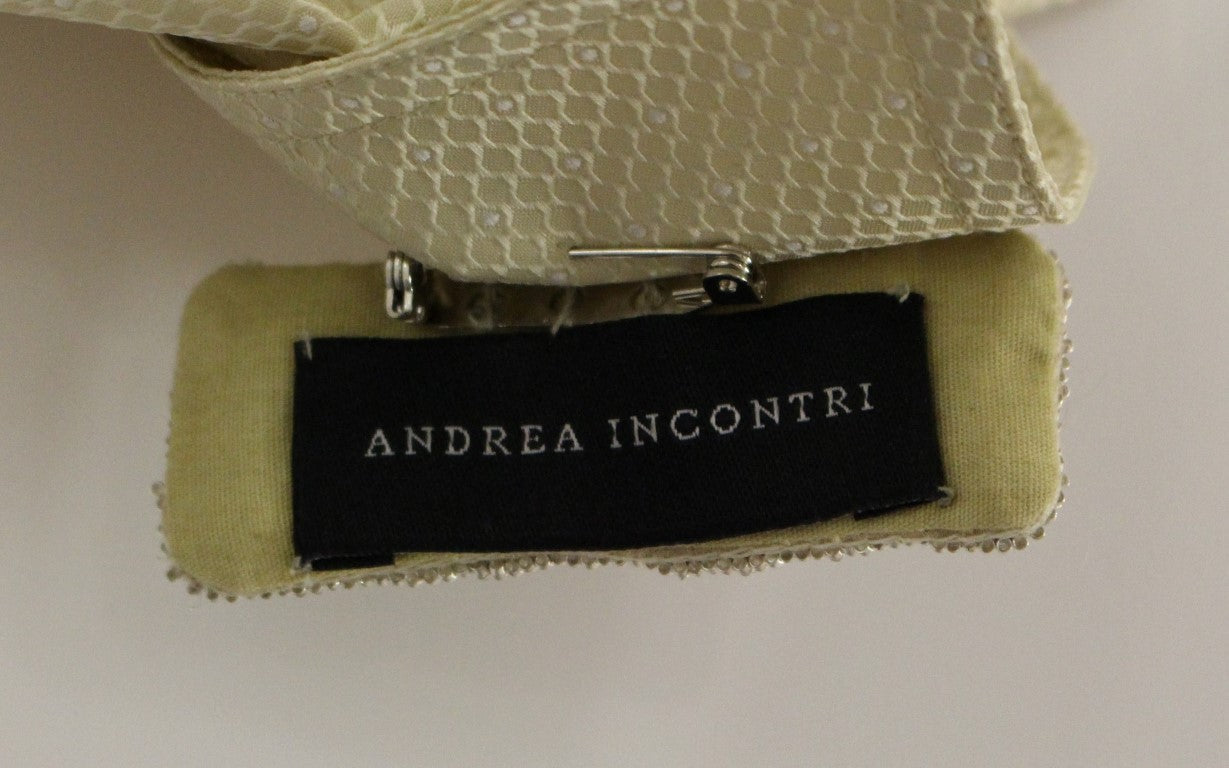 Blouse beige sans manches Andrea Incontri
