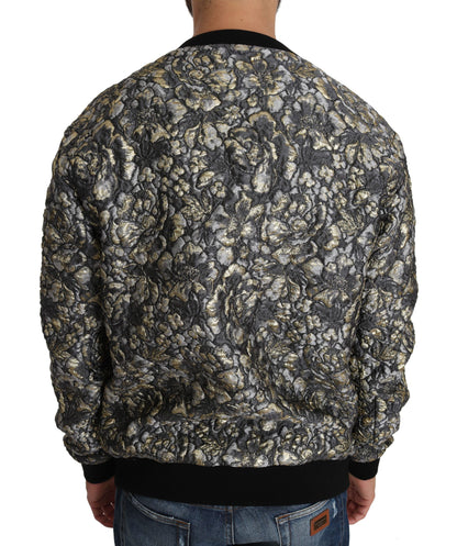 Pull en jacquard multicolore à motif palmiers SAMBA de Dolce & Gabbana