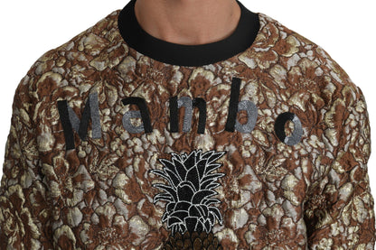 Pull en jacquard multicolore à motif ananas Mambo de Dolce & Gabbana