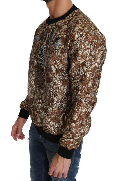 Pull en jacquard multicolore à motif ananas Mambo de Dolce & Gabbana
