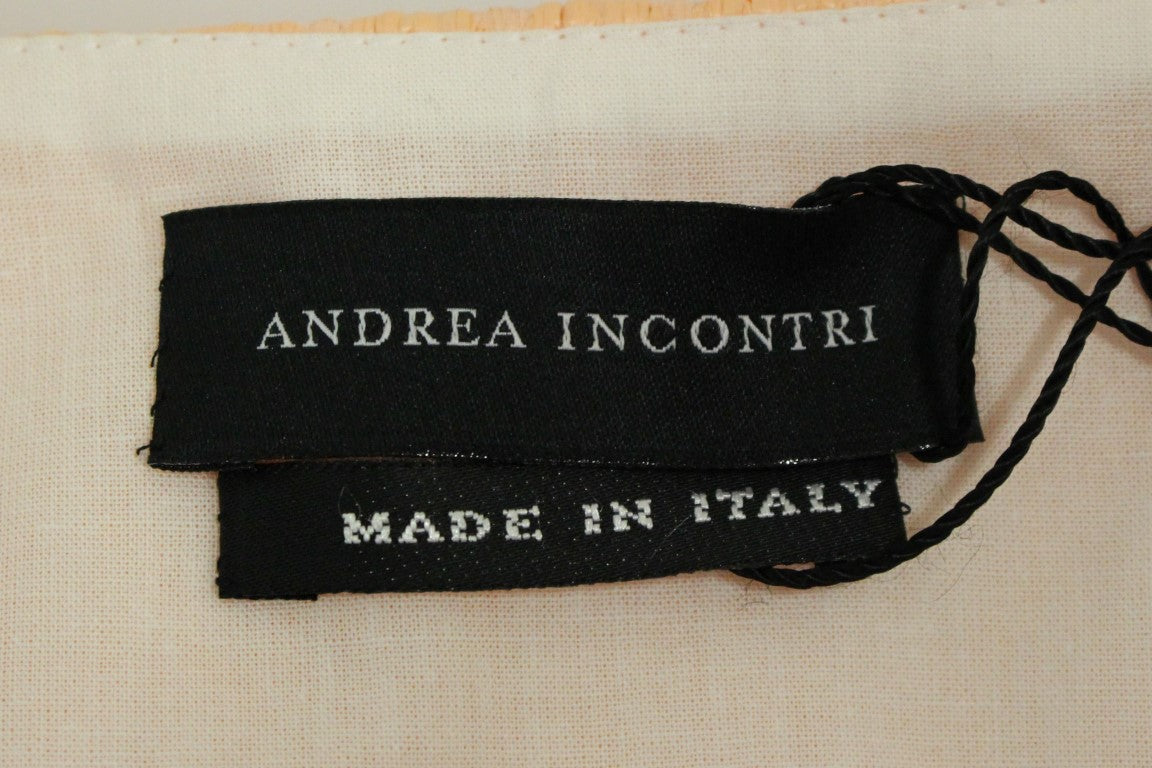 Veste-manteau rose à manches courtes d'Andrea Incontri