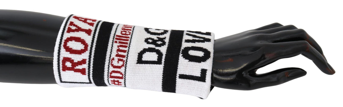 Bracelet en tricot de laine multicolore Dolce & Gabbana D&G Love