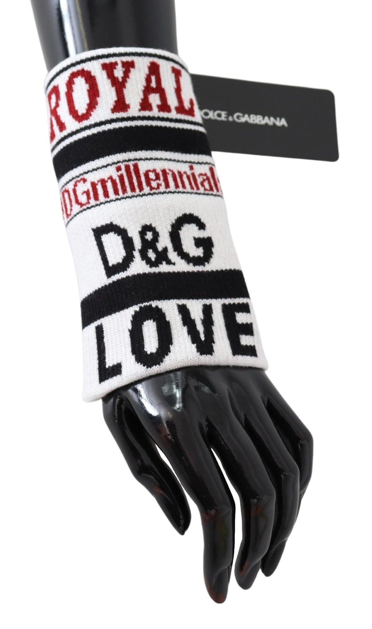 Bracelet en tricot de laine multicolore Dolce & Gabbana D&G Love