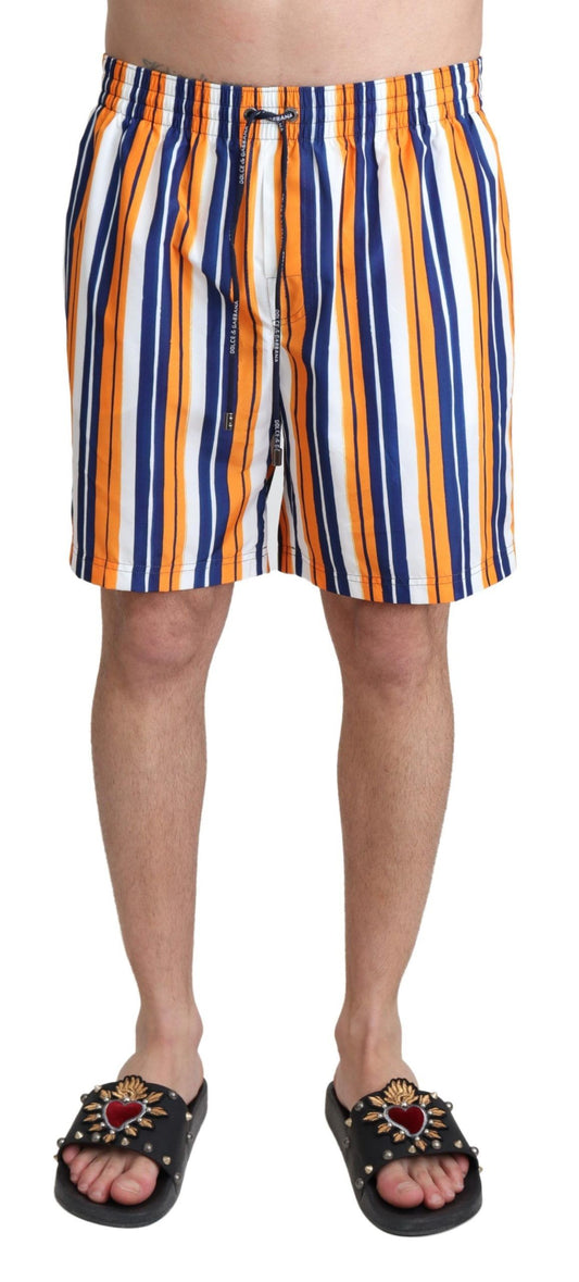 Short de bain rayé multicolore Dolce & Gabbana