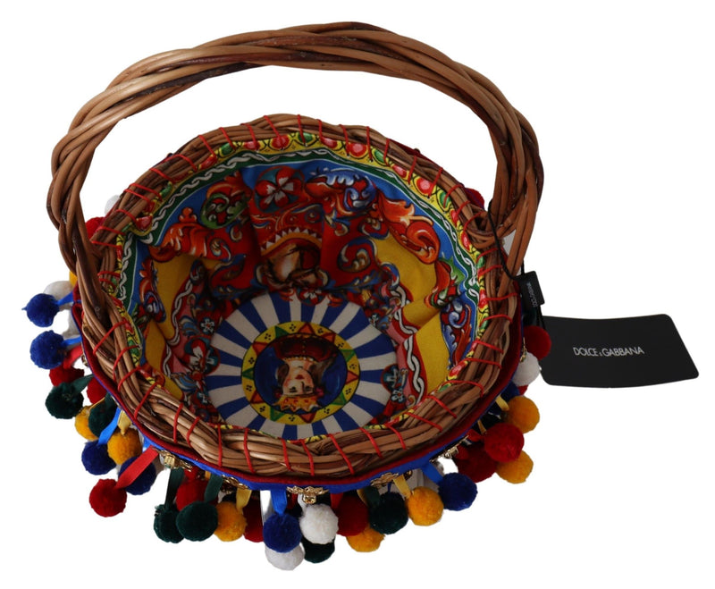 Sac fourre-tout Agnese en coton multicolore Dolce &amp; Gabbana