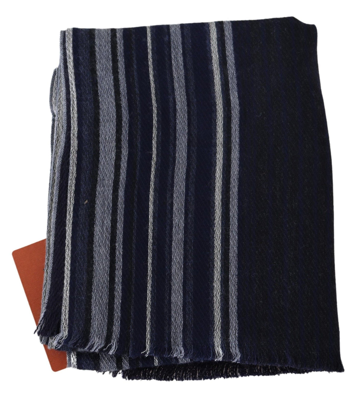 Châle à franges Missoni en laine rayée multicolore