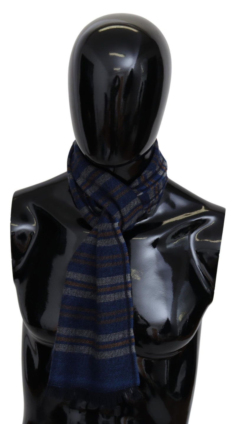 Missoni Multicolor Wollen Gestreepte Nekwarmer Sjaal