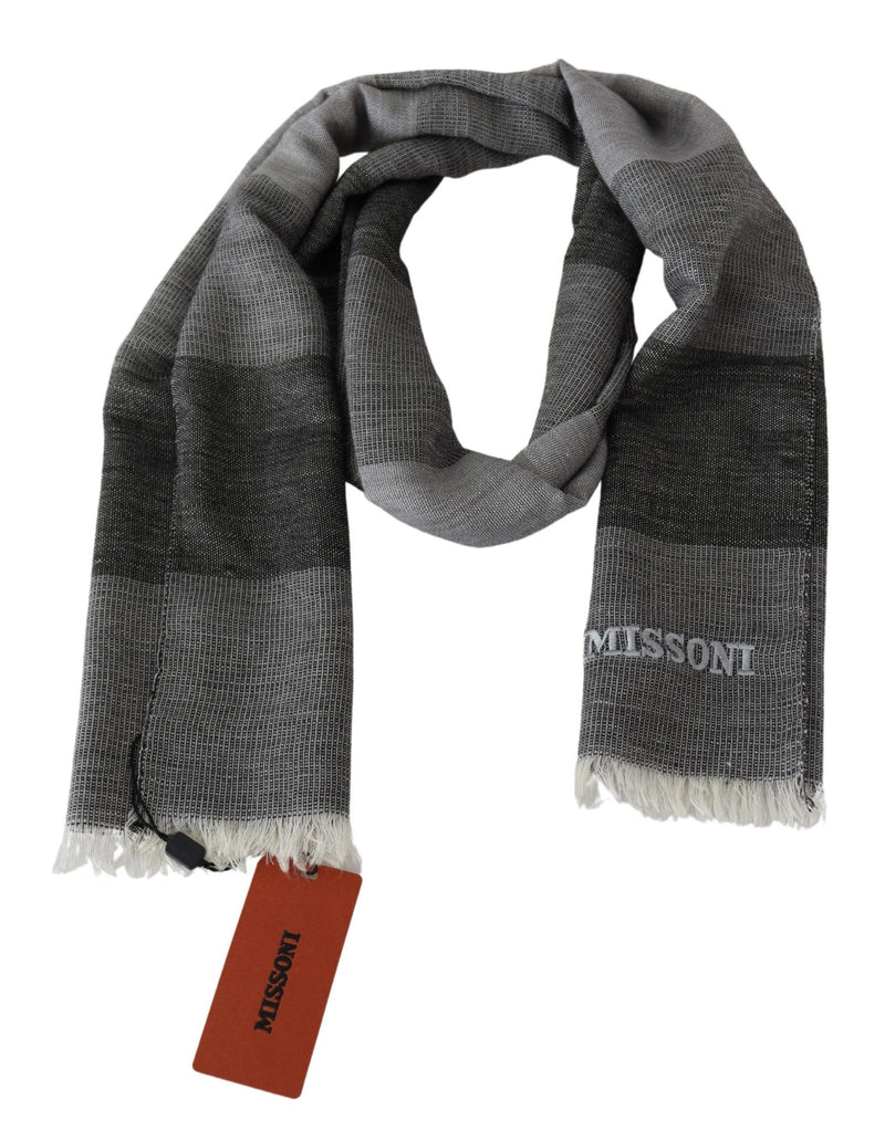 Missoni Gestreepte Wollen Nekwarmer Franjes Sjaal