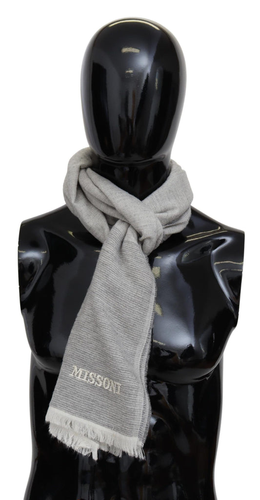 Missoni Beige 100% wollen unisex nekwikkelsjaal