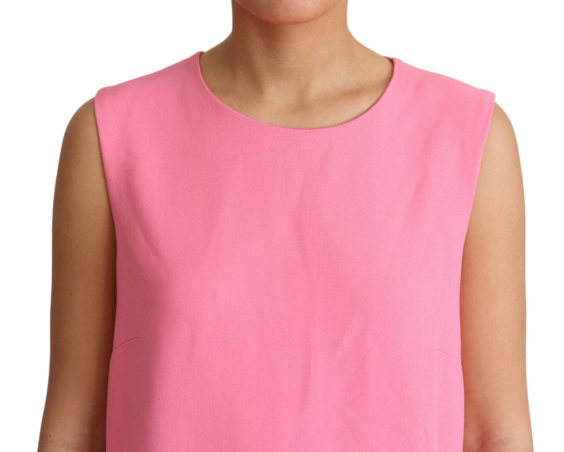 Robe Dolce &amp; Gabbana rose sans manches mi-longue