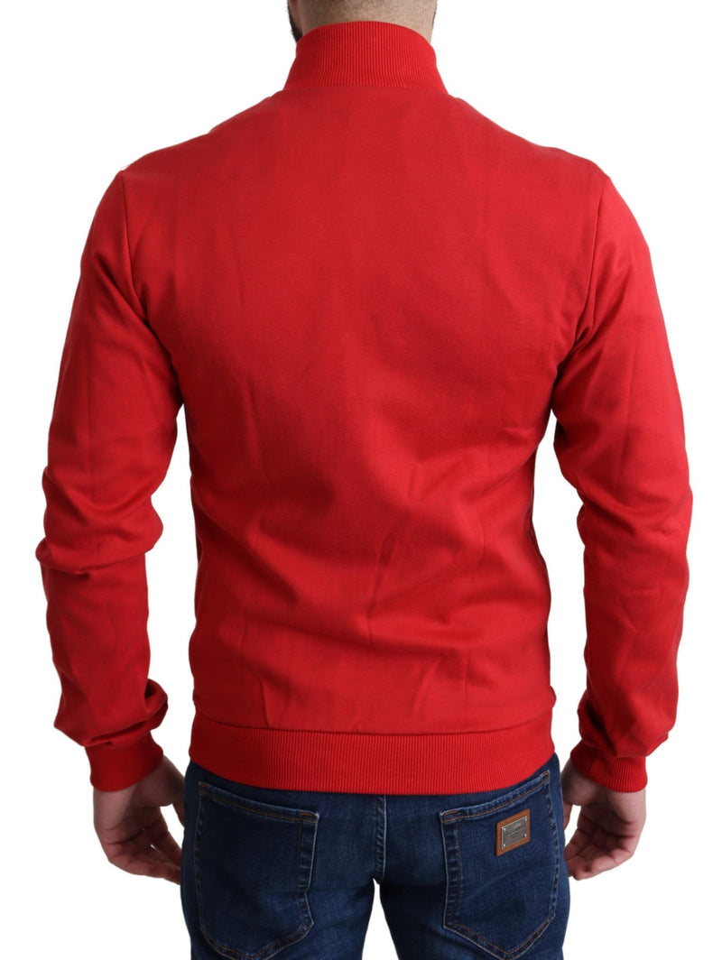 Dolce &amp; Gabbana Rode DG Motor Club Cardigan Trui met Rits