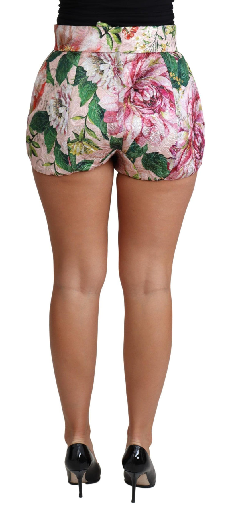 Short en coton rose imprimé floral Dolce &amp; Gabbana