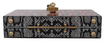 Pochette Dolce &amp; Gabbana grise Fashion Devotion Plexi SICILY BOX