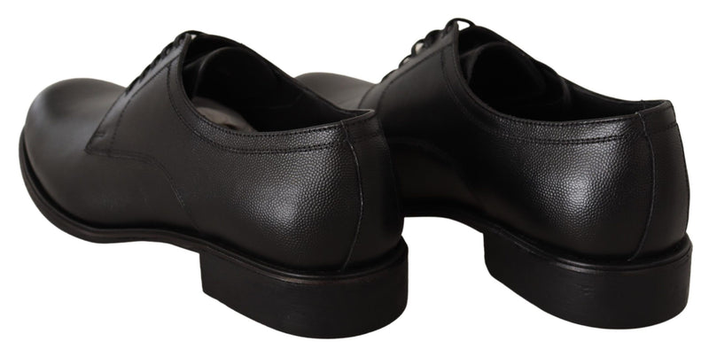 Chaussures Derby habillées pour homme Dolce &amp; Gabbana en cuir noir à lacets