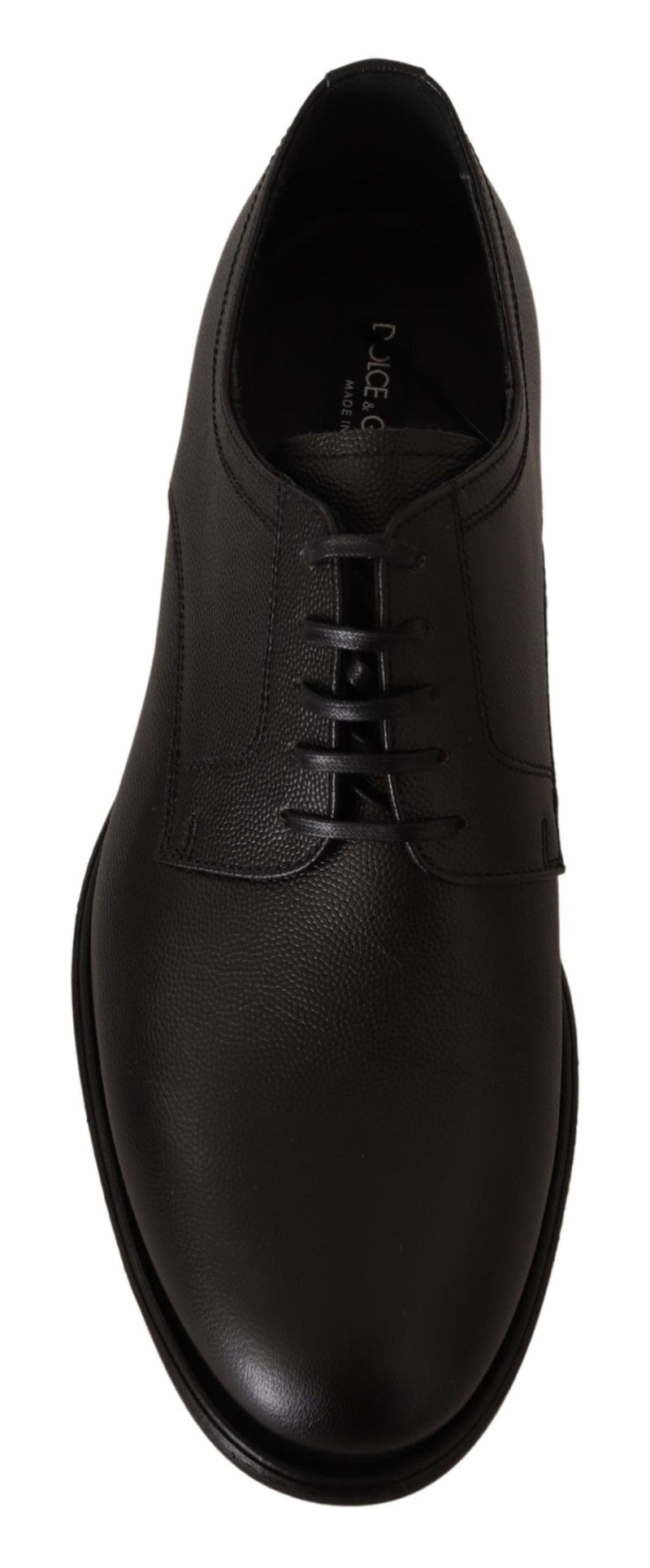 Chaussures Derby habillées pour homme Dolce &amp; Gabbana en cuir noir à lacets
