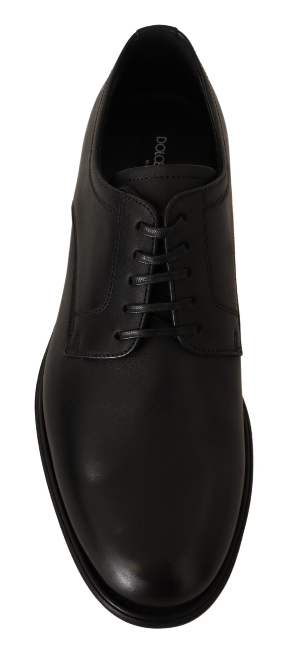 Chaussures Derby habillées pour homme Dolce &amp; Gabbana en cuir noir à lacets