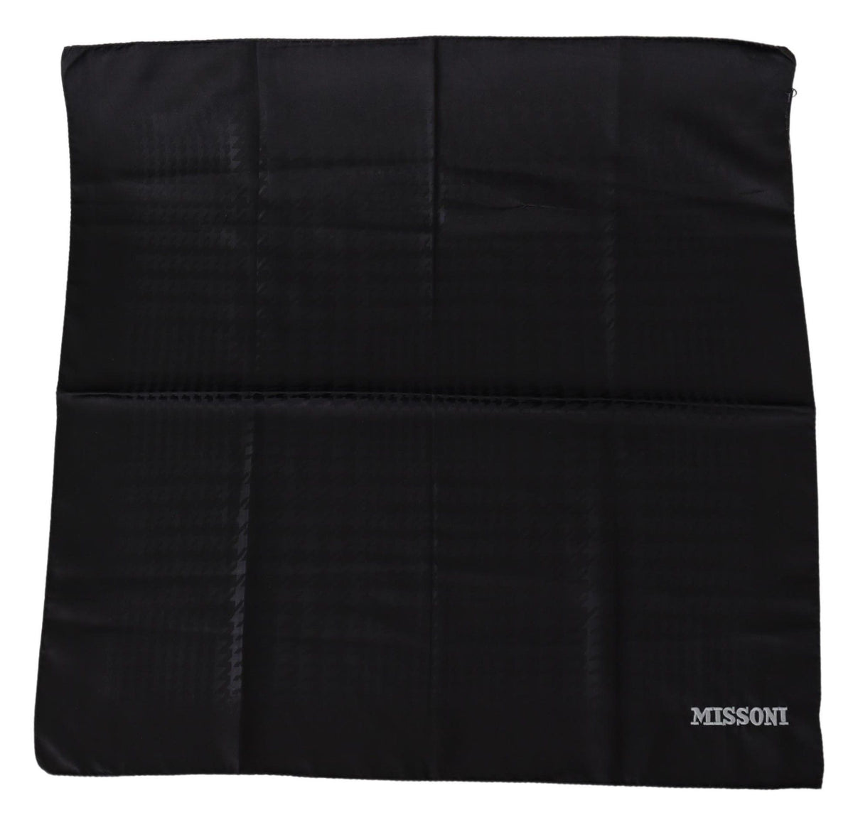 Écharpe châle unisexe en tricot de laine noire Missoni