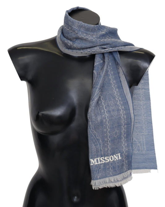 Écharpe élégante à motifs en cachemire Missoni