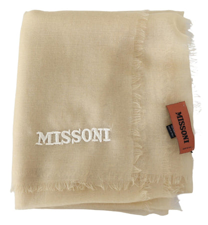 Missoni Beige Cashmere Unisex Neck Scarf