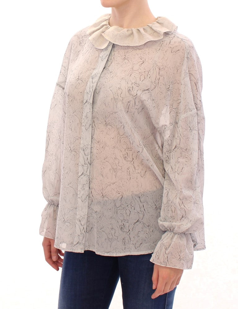 Blouse-tunique en coton bleu de Vika Gazinskaya