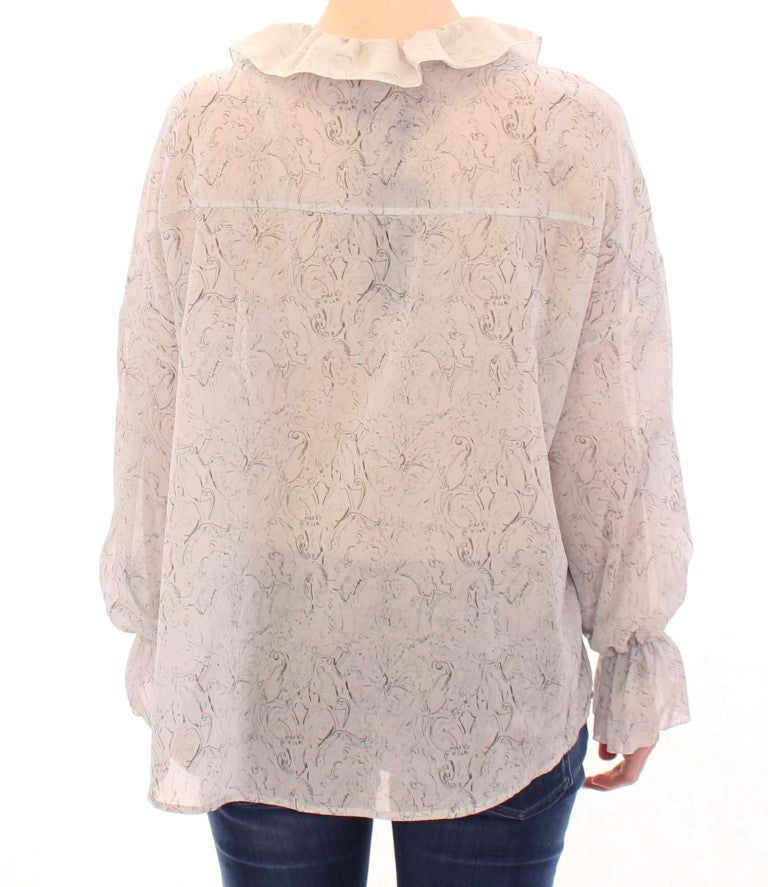 Blouse-tunique en coton bleu de Vika Gazinskaya