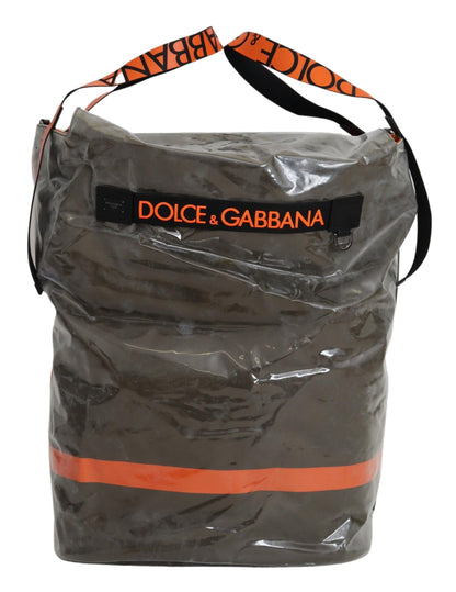 Grand sac cabas vert en coton Dolce &amp; Gabbana pour homme