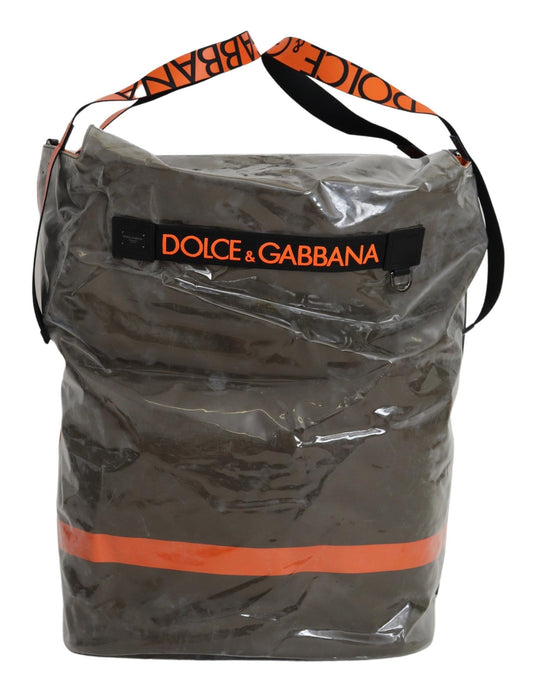 Grand sac cabas vert en coton Dolce &amp; Gabbana pour homme
