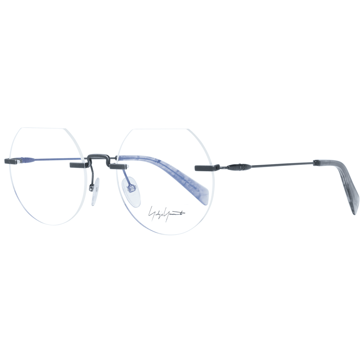 Lunettes en métal gris Yohji Yamamoto (montures)