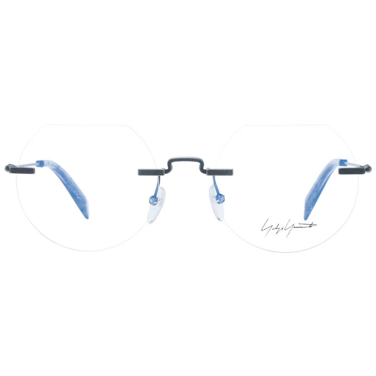 Lunettes en métal gris Yohji Yamamoto (montures)