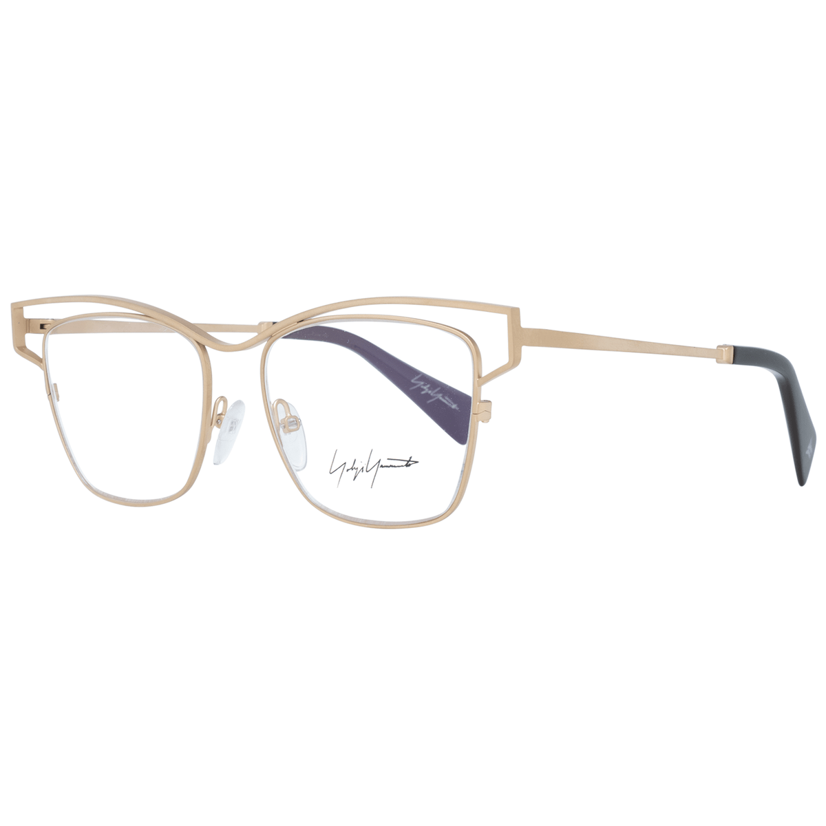 Yohji Yamamoto Gold Women Glasses Frame - Elegant Titanium Design