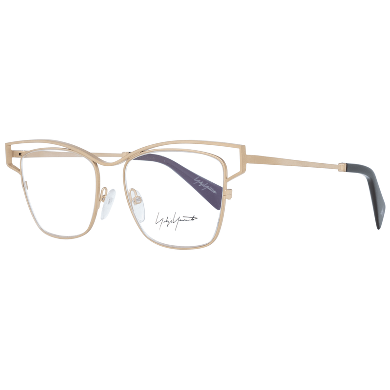 Yohji Yamamoto Gold Women Glasses Frame - Elegant Titanium Design