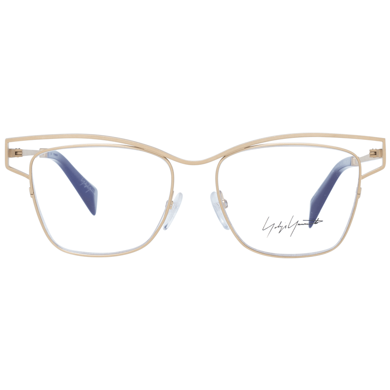 Yohji Yamamoto Gold Women Glasses Frame - Elegant Titanium Design