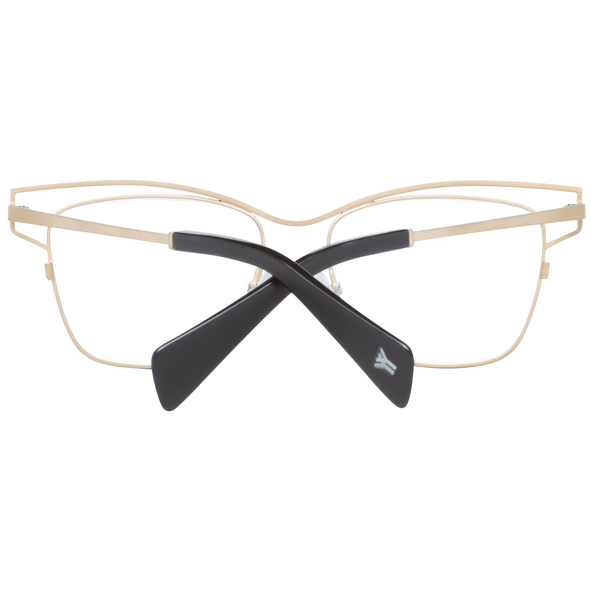 Yohji Yamamoto Gold Women Glasses Frame - Elegant Titanium Design