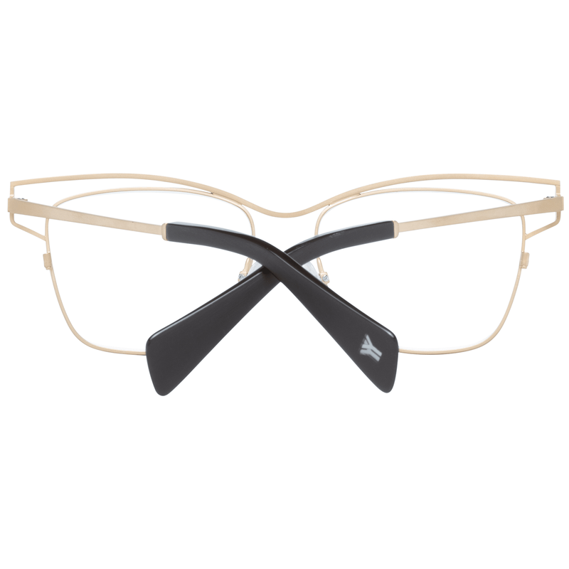 Yohji Yamamoto Gold Women Glasses Frame - Elegant Titanium Design