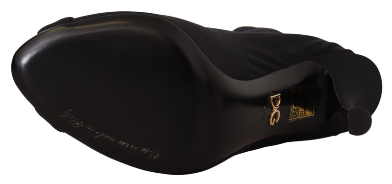 Bottines courtes noires extensibles Dolce &amp; Gabbana
