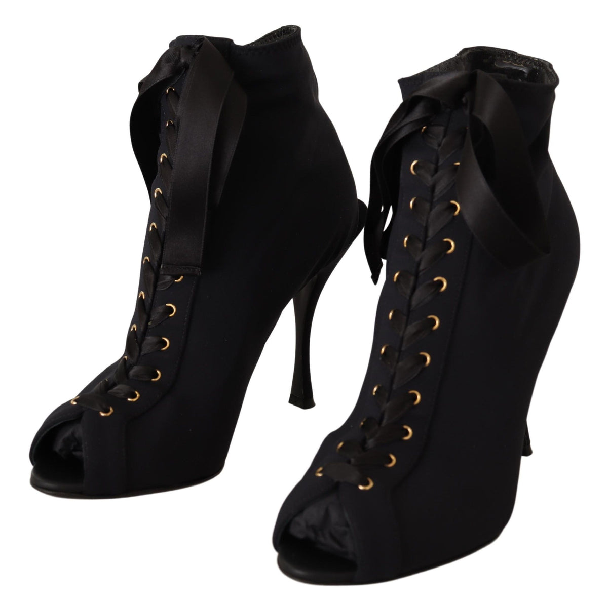 Bottines courtes noires extensibles Dolce &amp; Gabbana