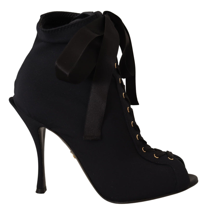 Bottines courtes noires extensibles Dolce &amp; Gabbana