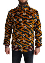 Veste pull homme Dolce &amp; Gabbana en velours multicolore avec logo DG