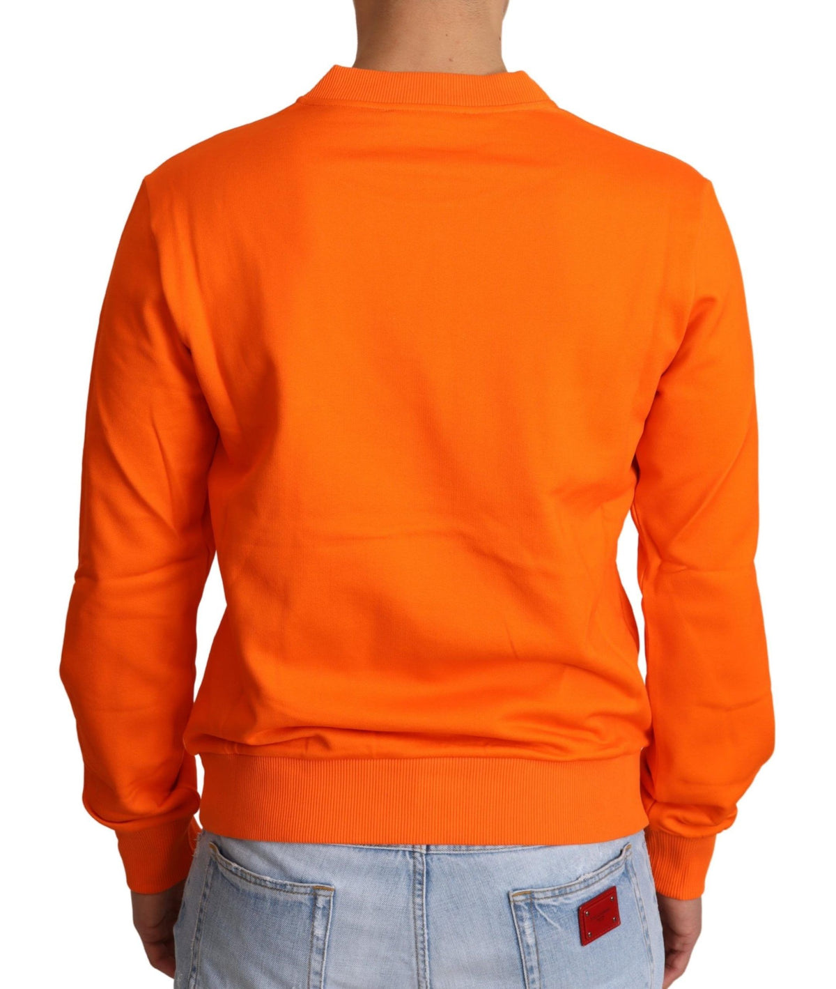 Pull en coton orange King Caesar de Dolce &amp; Gabbana