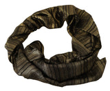 Foulard châle en soie stretch métallisé doré Dolce &amp; Gabbana