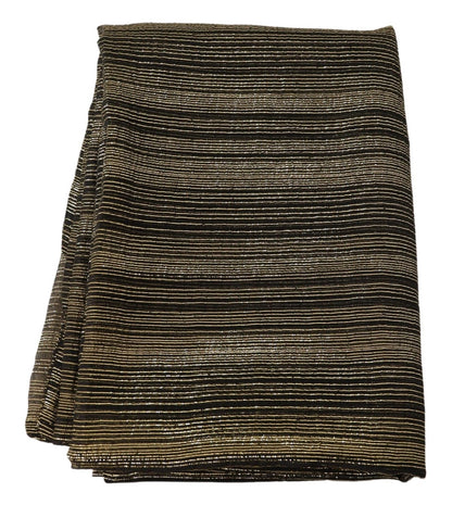 Dolce &amp; Gabbana Metallic Gold Zijden Stretch Sjaal Wikkelsjaal