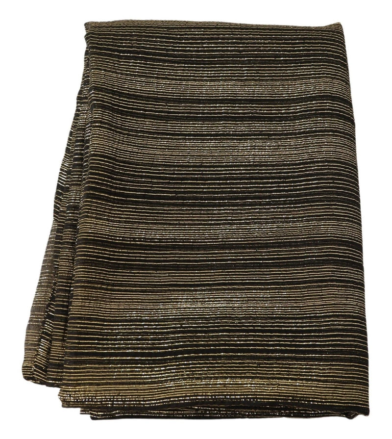 Foulard châle en soie stretch métallisé doré Dolce &amp; Gabbana