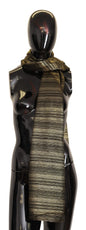 Dolce &amp; Gabbana Metallic Gold Zijden Stretch Sjaal Wikkelsjaal